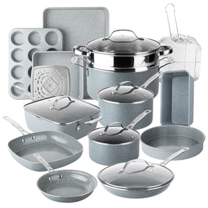 GraniteStone Ceraluxe 20-Piece Cookware & Bakeware Set