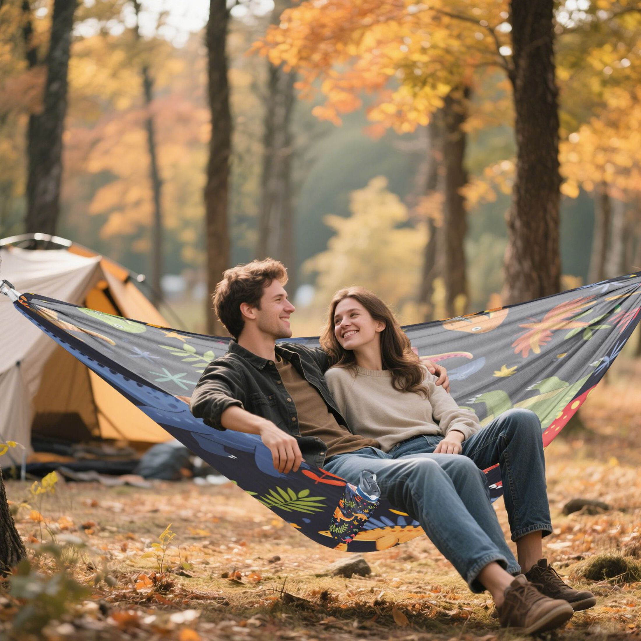 Hammock Camping Hammock Nylon Portable Hammock Travel Camping Hammock Cartoon Dinosaur
