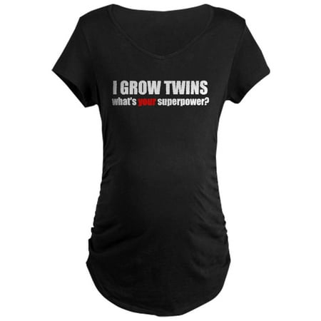 

CafePress - I Grow Twins Maternity Dark T Shirt - Maternity Dark T-Shirt