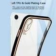 thumbnail image 4 of Case Compatible with iPhone Xr Crystal Clear Transparent Design Back Bumper Shockproof Slim Fit Soft TPU Silicone Protective Phone Case Cover for iPhone Xr, Black, 4 of 7