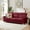 Burgundy, variant on 82" Modern Snowfleece Fabric 3-Seater Sofa, Comfy Upholstered Couch for Living Room Bedroom Office.Beige