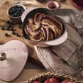 thumbnail image 3 of Staub Cast Iron 1.75-qt Heart Cocotte - Peony Pink, 3 of 8