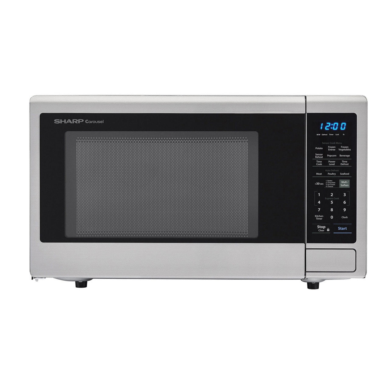 Magic Chef MCD1310ST 1000W 1.3 cu.ft Countertop Microwave Oven Stainless Steel 