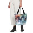 thumbnail image 4 of KLL Tote Bag for Women Ink Style Wave Dragon Print Shopping Grocery Reusable Bags for Office School Shopping Travel, 4 of 6