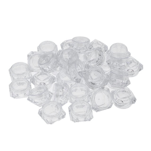 30pcs vacío de plástico Envases de maquillaje Loción Crema Clo Zulema Tarros cosméticos con tapas