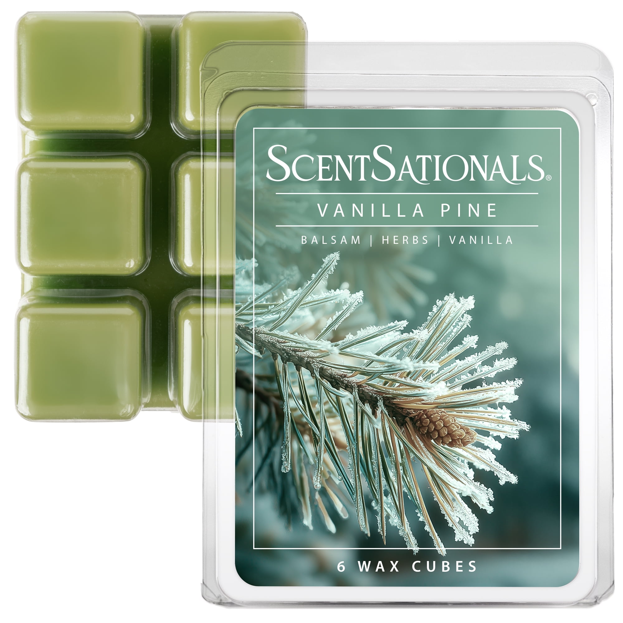 (2 pack) Vanilla Pine Scented Wax Melts, ScentSationals, 2.5 oz