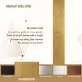 thumbnail image 2 of ANDY STAR Brushed Gold Bathroom Mirror, 48 x 30 Inch Oval Vanity Mirror, Brushed Brass Mirror for Wall in Stainless Steel Metal Frame 1" Deep Wall Mounted Horizontal/Vertical, 2 of 6