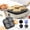 Multicolor_Hot#32667, variant on 4-Cup Nonstick Egg & Pancake Omelet Pan with Stay-Cool Handle, Aluminum Multi-Section Frying Pan for Breakfast Burgers, Ham and Mini Pancakes, Gas & Induction Compatible