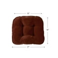 thumbnail image 5 of Burgundy Hyatt Microfiber 17 x 15 in. Indoor Tufted Chair Cushion (2-Pack) by Greendale Home Fashions, 5 of 5