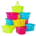 thumbnail image 1 of Cestas de Pascua Zcaukya coloridas de plástico para niños, 12 paquetes, 1 of 9