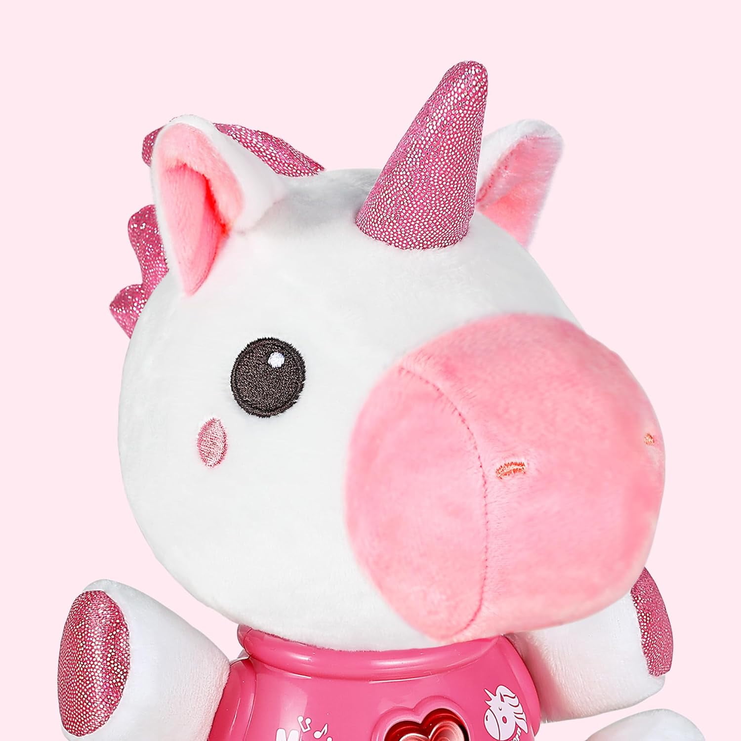 Baby Musical Toys, Newborn Girls Soft Plush Stuffed Animal, Infant Light Music Set, 1st Birthday Shower Gift Easter Basket Stuffer 0 1 3 6 9 12 18 Months 1 2 Year Old Toddler Boy