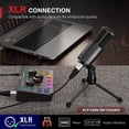 thumbnail image 3 of Micrófono FIFINE XLR Dynamic K669D Vocal Podcast negro, 3 of 7