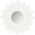 thumbnail image 2 of SAFAVIEH 12" Round Sun King Glam Floral Mirror, White, 2 of 3