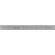 Series 182 Steel Rulers, 12 in, Wide, Stainless Steel, Inch/Metric, Rigid