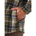 thumbnail image 5 of Wrangler Authentics Men's Long Sleeve Sherpa Lined Shirt Jacket, Olive Sky, Small, 5 of 5