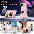 thumbnail image 3 of for iPhone 11 Pro Max Case Astronaut Cute for Women Girls Girly Unique Purple Phone Cases with Astronaut Hidden Stand Kickstand 6D Design Cover for iPhone 11 ProMax 6.5 inch, 3 of 11