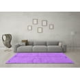 thumbnail image 3 of Ahgly Company Indoor Round Abstract Purple Modern Area Rugs, 5' Round, 3 of 4
