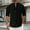 Black, variant on Mqqzkk Mens Long Sleeve 1/4 Button Up Shirt Crew Neck Summer Fashion Dress Shirts Casual Business Golf Daily Tops