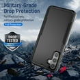 thumbnail image 6 of Entronix Heavy Duty Case designed for Galaxy A16, Shockproof Dual Layer Protection Cover, Black, 6 of 6