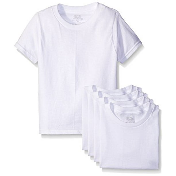 Fruit of The Loom Boys' Cotton White T Shirt (Medium/69100" lbs, White