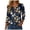 Navy_1, variant on Godom Halloween Shirts for Women 3/4 Sleeve Tshirts Ghost Graphic V-Neck Tops 2025