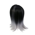 thumbnail image 6 of Soimiss Shoulder Wig For Women Black Light Gray Cap Easy To Wash And Care Natural Look For Daily Wear And Cosplay, 6 of 8