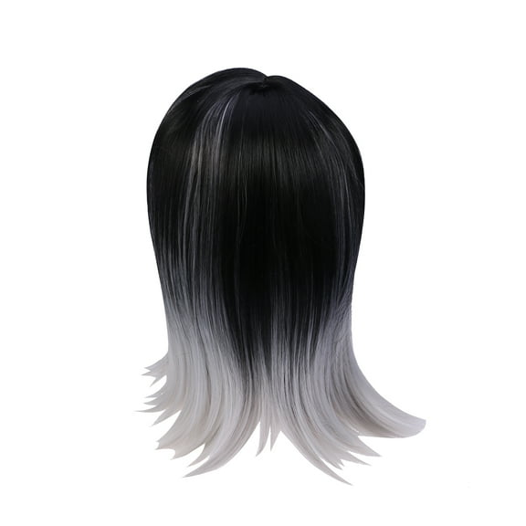 unbranded  Cosplay Wig Fleece Medium-length Wigs Long Straight Hair Miss