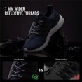 thumbnail image 2 of Elastic no tie shoelaces - no need to tie your shoes 110 cm 1 pair Black, 2 of 5