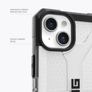 UAG iPhone 15 Plus Case 6.7 Plasma Ice Rugged Transparent Clear Military Grade Drop Tested Protective Cover by URBAN ARMOR GEAR