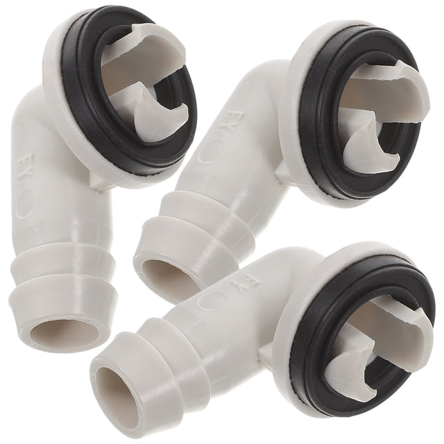 3 conectores de manguera de drenaje de aire acondicionado, adaptador de codo para unidad dividida de 40 mm, compatible con unidades de aire acondicionado de ventana Midea de 15 mm