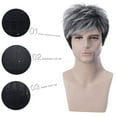 thumbnail image 3 of SUCS European And American Wigs For Men Short Hair Gradient Colour Chemical Fiber Wig, 3 of 5