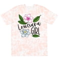 thumbnail image 3 of Inktastic Louisiana Girl Magnolia Flowers and Leaves T-Shirt, 3 of 5