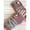 Pink, variant on Fingerless Gloves for Women Warm Winter Trendy Bird Embroidery Knit Warm Fleece Outdoor Gloves Red