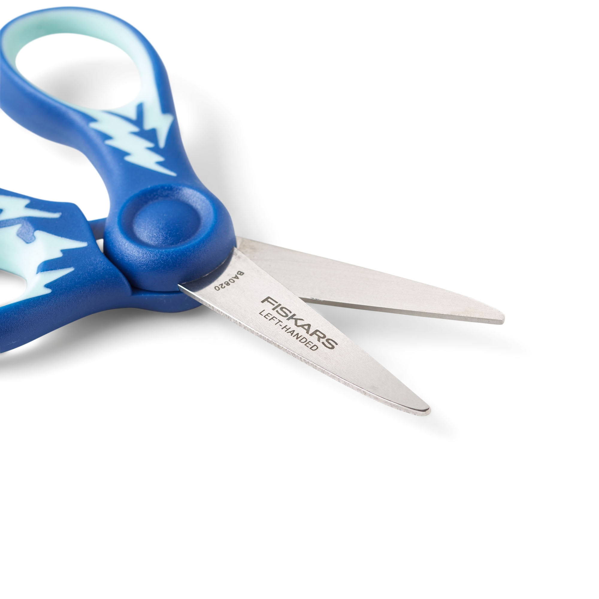 Fiskars Left Handed Scissors for Kids, School Scissors, Soft Grip