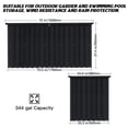 thumbnail image 6 of Alvantor Outdoor Storage Box Large Metal Black Deck 72"x37" 344Gal, 6 of 6
