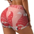 thumbnail image 2 of Qekee Gnomes Hold The Letters LOVE Women Workout Shorts, Sports shorts, Scrunch Butt Lifting Gym Shorts, Breathable Soft - XX-Large, 2 of 9