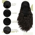 thumbnail image 3 of Newsboy Cap with Wavy Curly Hair Extensions for Women Hat Attached Synthetic Wig Short Extensions, 3 of 6