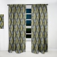 thumbnail image 2 of Designart 'Geometric Ornate Petals Grid' Modern & Contemporary Curtain Panel, 2 of 5