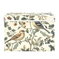 thumbnail image 7 of Yayeee Collapsible Cube Storage Bin with Lid Fabric Closet Decorative Basket with Handles, Green Birds, 7 of 7