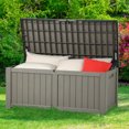thumbnail image 6 of Dextrus 120 Gallon Outdoor Weatherproof Resin Deck Box for Cushions & Pool Accessories, 6 of 6