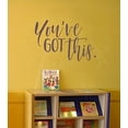 thumbnail image 2 of You've Got This Inspirational Wall Art Stickers Vinyl Lettering Decals Home Decor Quote 23x15-Inch Eggplant, 2 of 3