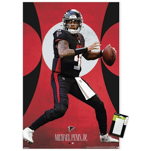 NFL Atlanta Falcons - Michael Penix Jr. 25 Wall Poster, 14.725" x 22.375"