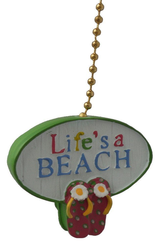Lifes A Beach Ceiling Fan Pull Light Chain Extender Extension Light Chain Extender Extension