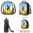 thumbnail image 6 of Binienty Cute Yorkshire Dog Bookbag for Girls Cute Kids Backpacks with Lunch Box and Pencil Case Set for Elementary Students School Bag for Girls 8-10 Kids Back to School Gifts, 6 of 7