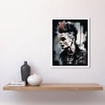 thumbnail image 2 of Punk Rock Music Fashion Young Man with a Mohawk Modern Watercolour Painting Art Print Framed Poster Wall Decor 12x16 inch, 2 of 5