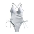 thumbnail image 6 of Leey-World Women’s Tummy Control One Piece Swimsuit with Built-in Mesh Shapewear, Adjustable Straps & Push-Up Support Women'S One-Piece Swimsuits(White,L), 6 of 9