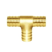 Joytube 2Pcs 5/8 Barb OD Tee T 3 way Union Fitting Intersection/Split Brass Water/Fuel/Air …