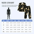 thumbnail image 6 of Bingfone Men'S Pajama Set 2 Piece Loungewear Pjs, Long Sleeve With Pajama Pants-Christmas Gold Deers, 6 of 9