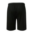 thumbnail image 4 of Aayomet Mens Running Shorts Tethered Color Matching Five Point Sports Beach Shorts (Black, XXL), 4 of 4