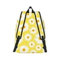 thumbnail image 2 of Honeii Daisies Flowers Print Canvas College Laptop Backpack, Durable Rucksack Travel Notebook Bag School Backpack Book Bag for Men Women-Small, 2 of 7